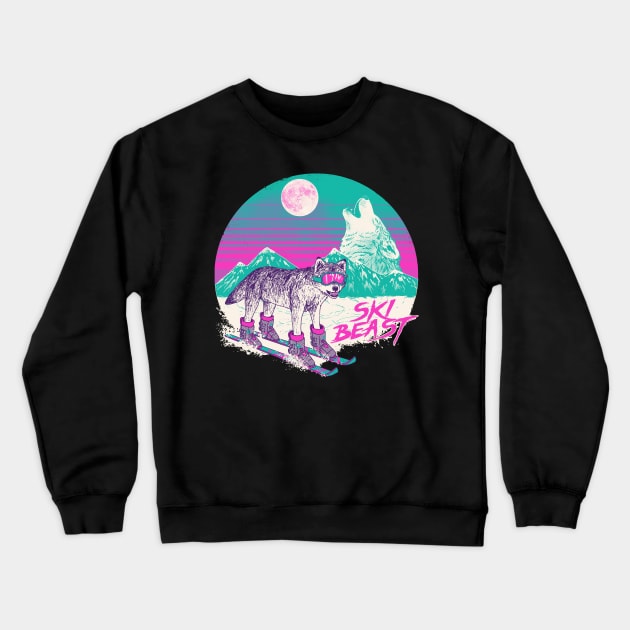 Ski Beast Crewneck Sweatshirt by Hillary White Rabbit